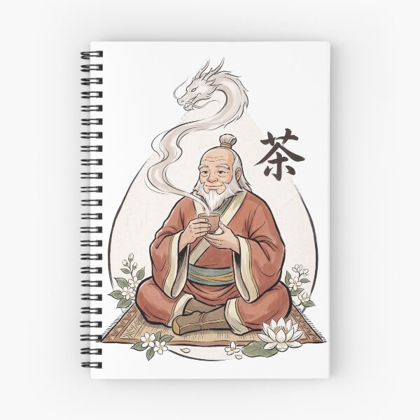 Item preview, Uncle Iroh Jasmine Tea Dragon Ink Art designed and sold by GEODES STUDIO.
