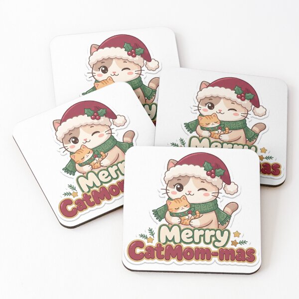 Item preview, Cat Mom Christmas Merry CatMom-mas Gift designed and sold by Soft Merch.