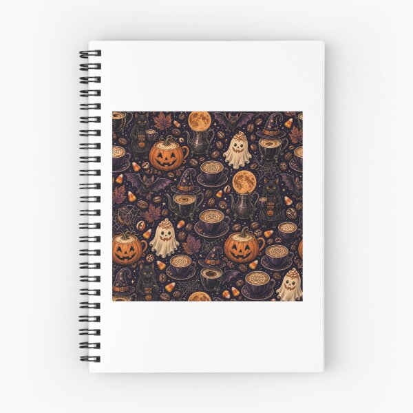 Item preview, Meow Brew Halloween Coffee Pattern designed and sold by A1RB.