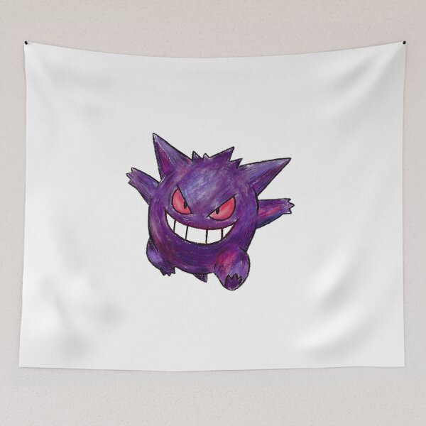 Item preview, Purple Ghost Monster - Crayon Style Illustration designed and sold by ElsavocadoArt.