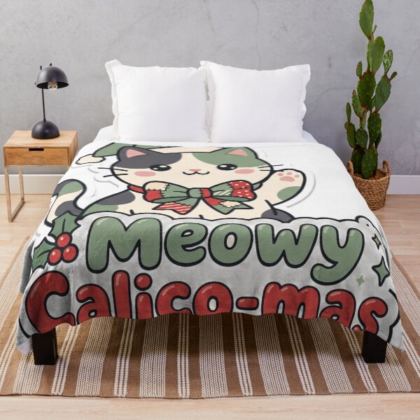 Item preview, Calico Cat Christmas Meowy Calico-mas Gift designed and sold by Soft Merch.