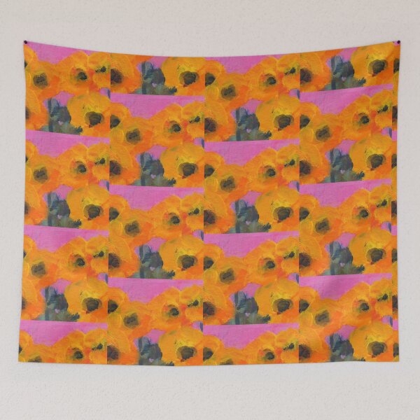 Item preview, Happy Flowers (five acrylic paintings) designed and sold by KarenKaspar.