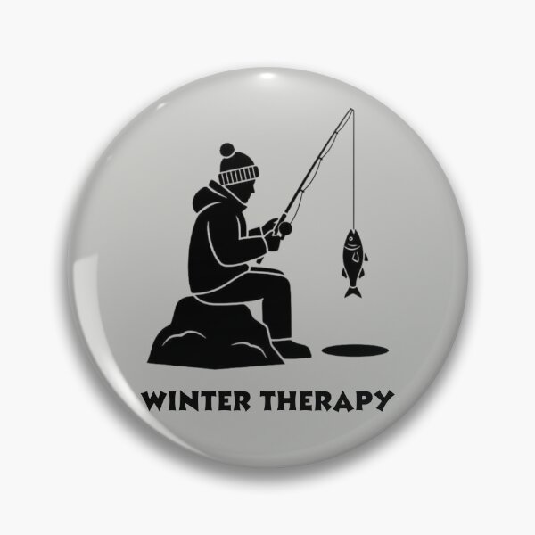 Item preview, Winter Therapy, Winter Fishing Shirt designed and sold by MalwasBasket.