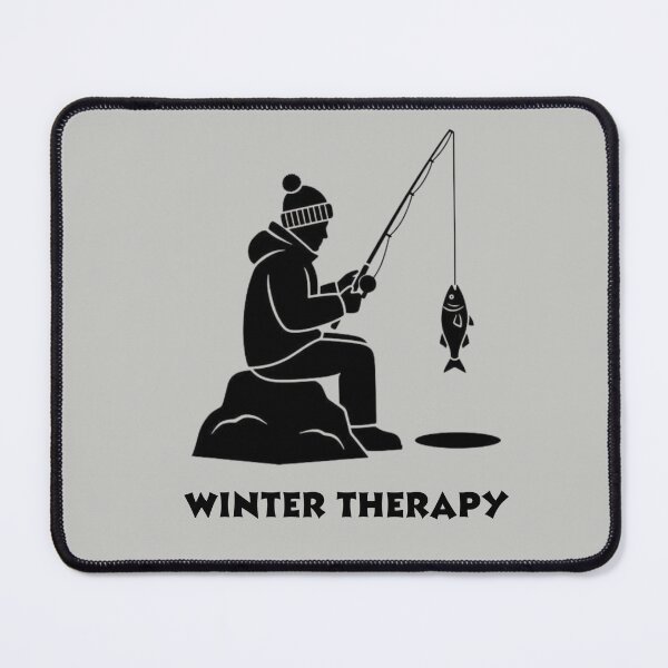 Item preview, Winter Therapy, Winter Fishing Shirt designed and sold by MalwasBasket.