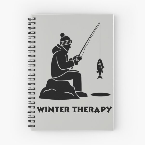 Item preview, Winter Therapy, Winter Fishing Shirt designed and sold by MalwasBasket.