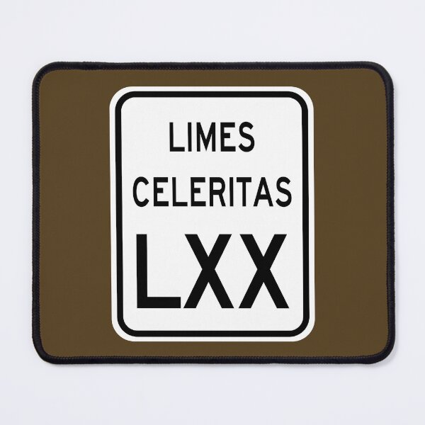 Item preview, Speed Limit 70 MPH in Latin: Limes Celeritas LXX designed and sold by Karate Octopus.