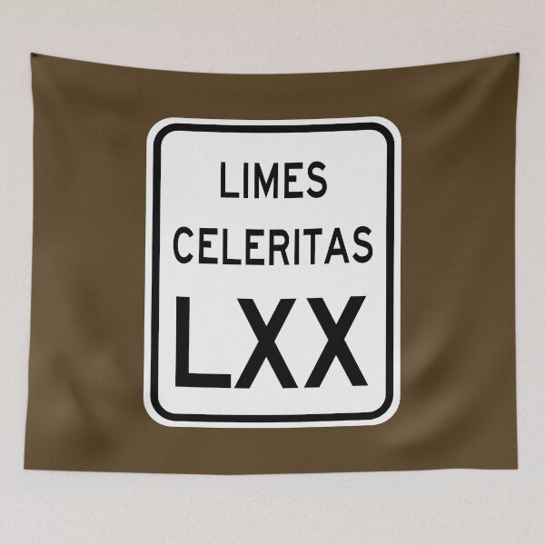 Item preview, Speed Limit 70 MPH in Latin: Limes Celeritas LXX designed and sold by Karate Octopus.