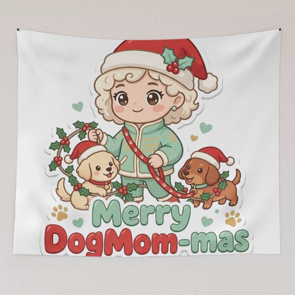 Item preview, Dog Mom Christmas Merry DogMom-mas Gift designed and sold by Soft Merch.