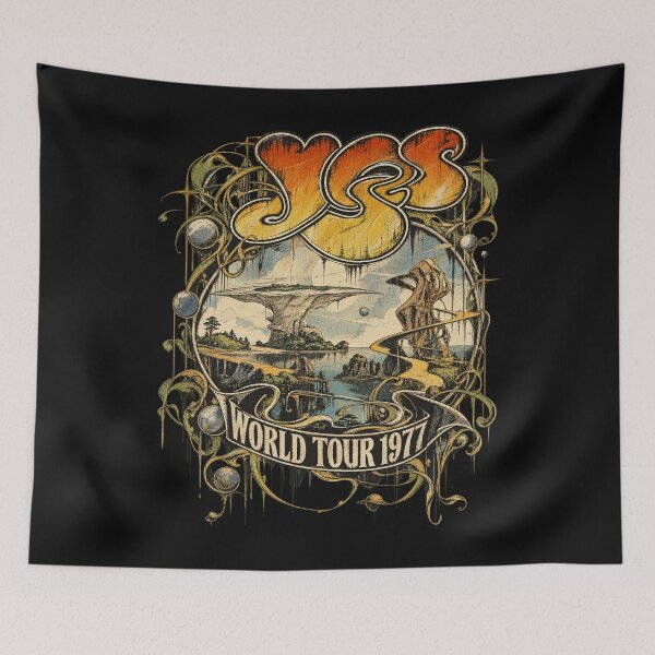 Item preview, Yes World Tour 1977 – Vintage Progressive Rock Fantasy Art designed and sold by Jadegothgobby.