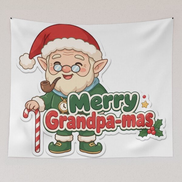 Item preview, Grandpa Christmas Merry Grandpa-mas Gift designed and sold by Soft Merch.