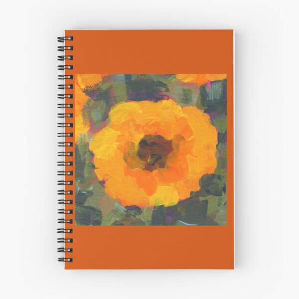 Item preview, Happy Flowers three acrylic paintings designed and sold by KarenKaspar.