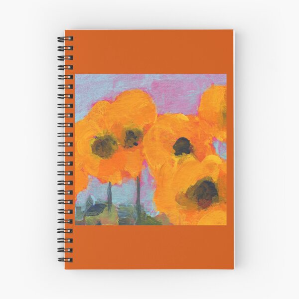Item preview, Happy Flowers (two acrylic paintings) designed and sold by KarenKaspar.