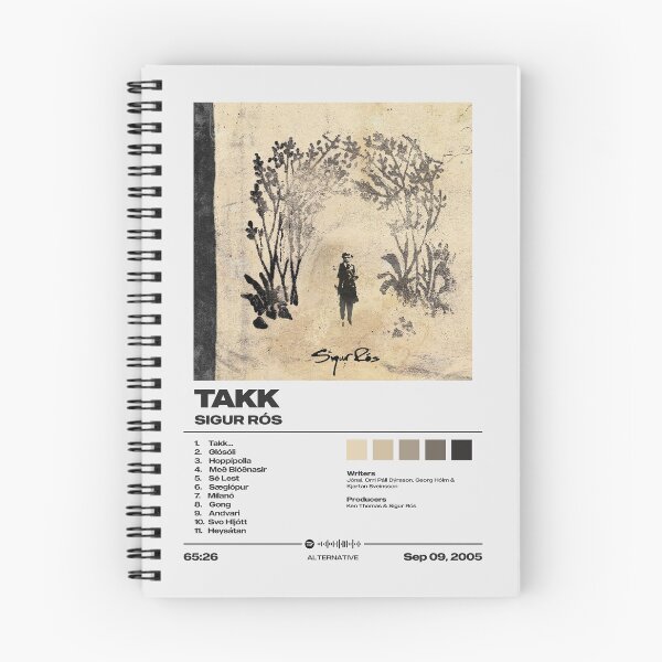Item preview, Takk by Sigur Rós - Minimalist Tracklist Art designed and sold by FourthWall Prints.