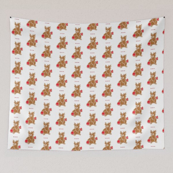 Item preview, DeliBird Gingerbread Man Red Bag Ho Ho Ho designed and sold by kyravreeland.