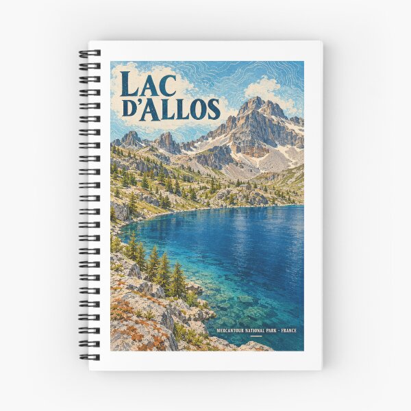 Aperçu de l'œuvre Lac d'Allos - France créée et vendue par GoodOldVintage.