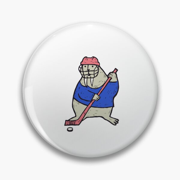 Item preview, Ice Hockey Walrus Taking a Slapshot designed and sold by BysonDesigns.