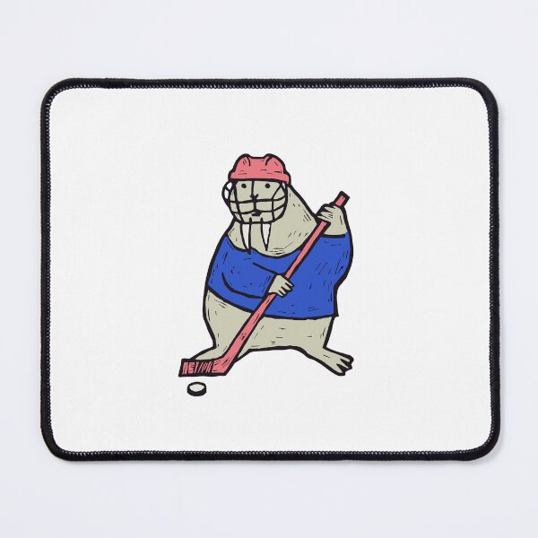 Item preview, Ice Hockey Walrus Taking a Slapshot designed and sold by BysonDesigns.