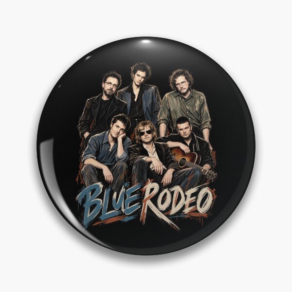 Item preview, Blue Rodeo Band – Vintage Canadian Country Rock Music Art designed and sold by Jadegothgobby.