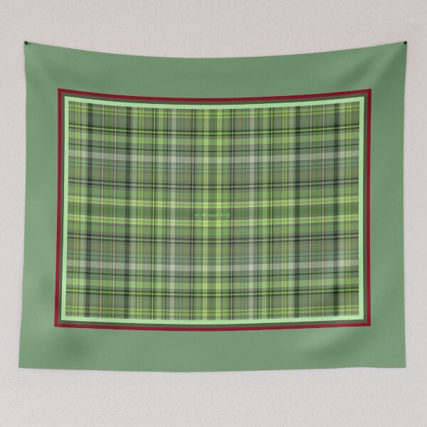Item preview, Mu’ur (UM) Empire™ al-Benhadiel©™ acquisition, Avocado Plaid designed and sold by HardyKnitDesign.