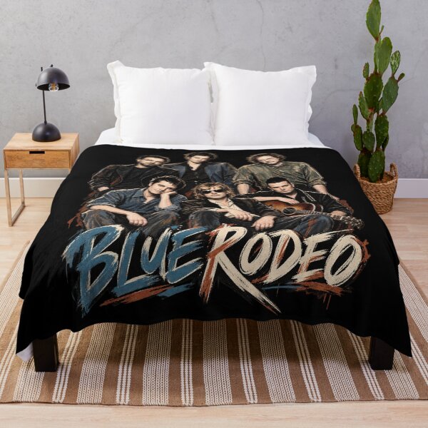 Item preview, Blue Rodeo Band – Vintage Canadian Country Rock Music Art designed and sold by Jadegothgobby.