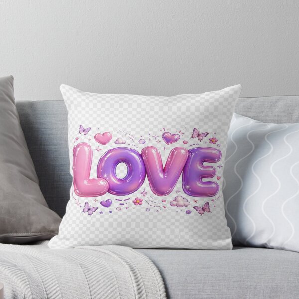 Item preview, Balloon Love Typography with Butterflies designed and sold by Tmline.