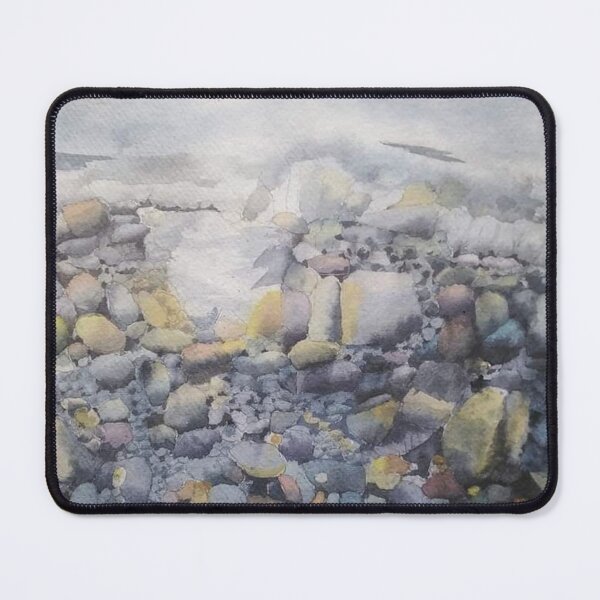 Item preview, Pebble Beach and Clear Water Watercolor designed and sold by SlavaArt.