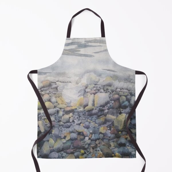 Item preview, Pebble Beach and Clear Water Watercolor  designed and sold by SlavaArt.