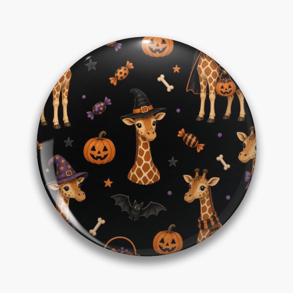 Item preview, Cute Halloween Giraffes Pattern designed and sold by A1RB.