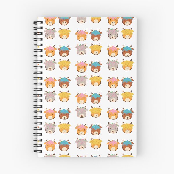 Item preview, Highland Cow Sticker Pack - Four Fringes, Four Moods designed and sold by BysonDesigns.
