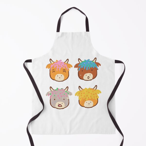 Item preview, Highland Cow Sticker Pack - Four Fringes, Four Moods designed and sold by BysonDesigns.