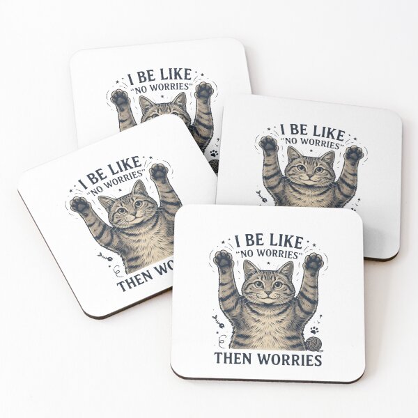 Item preview, I Be Like No Worries Then Worries Funny Cat Lover designed and sold by ZACK ART.