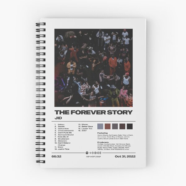 Item preview, The Forever Story by JID - Tracklist Art designed and sold by FourthWall Prints.