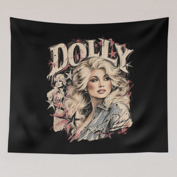 Item preview, Dolly Parton – Vintage Country Music Retro Western Art designed and sold by Jadegothgobby.