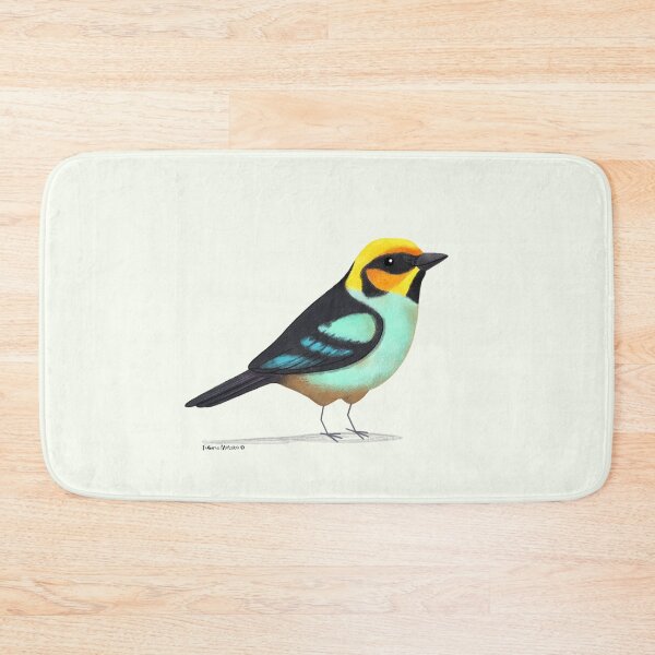 Item preview, Flame Faced Tanager Bird designed and sold by julianamotzko.
