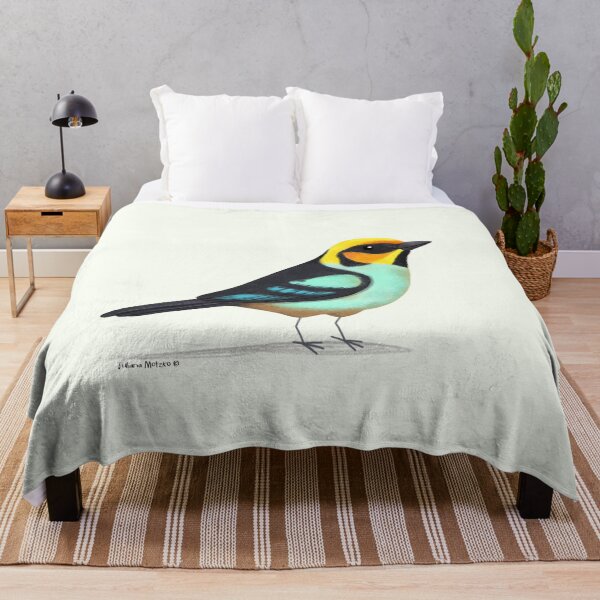Item preview, Flame Faced Tanager Bird designed and sold by julianamotzko.