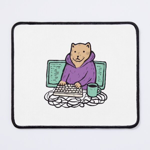 Item preview, Programmer Ferret at the Keyboard designed and sold by BysonDesigns.