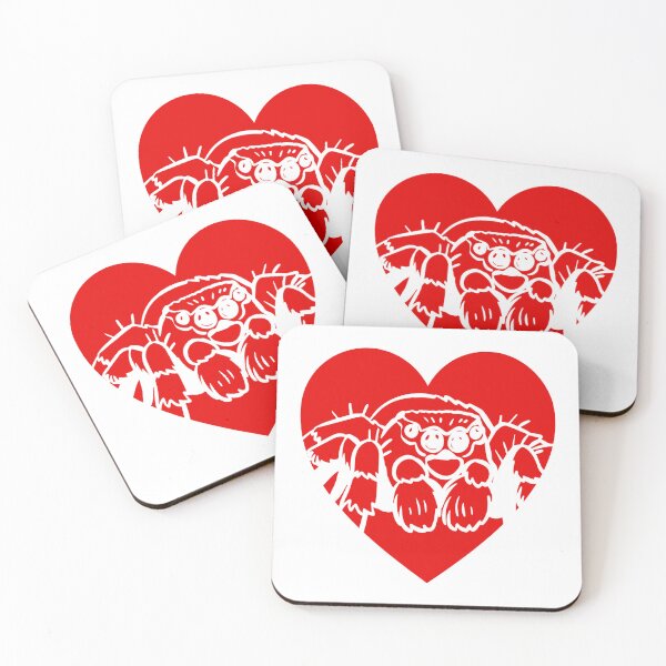 Item preview, Jumping Spider Cutout on Heart designed and sold by The Spood Shop.
