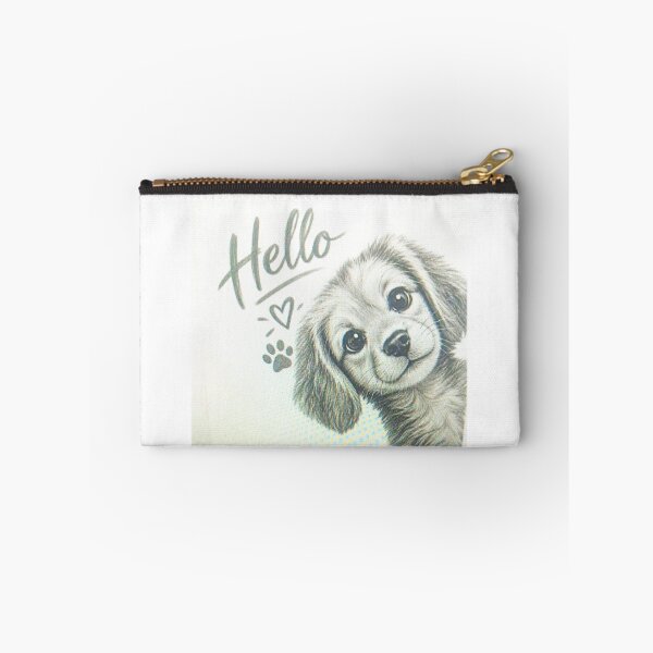 Item preview, Cute Puppy Hello Pencil Sketch designed and sold by Mythos-Apparel.