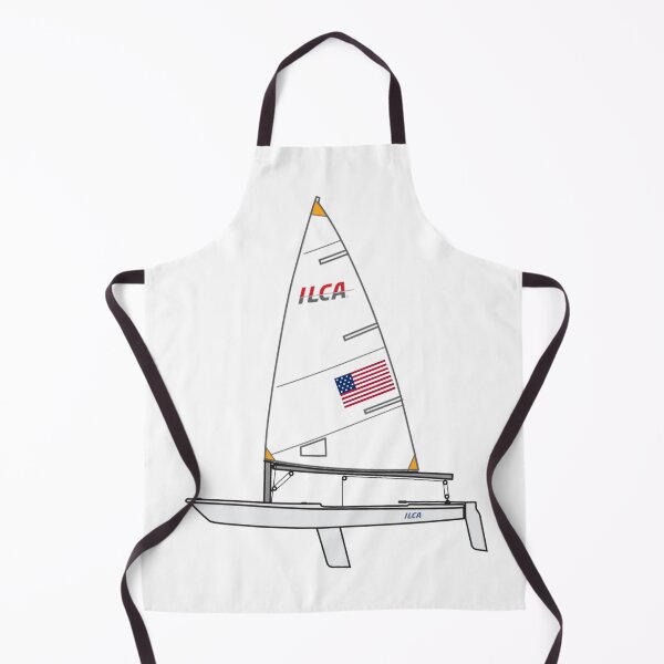 Item preview, ILCA 4 Sailing Dinghy with USA Flag designed and sold by SailWolf--.