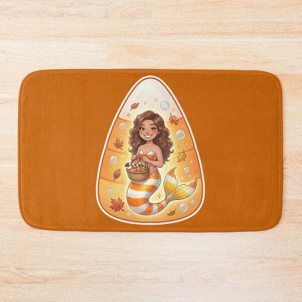 Item preview, Halloween Candy Corn Mermaid designed and sold by Roanemermaid.