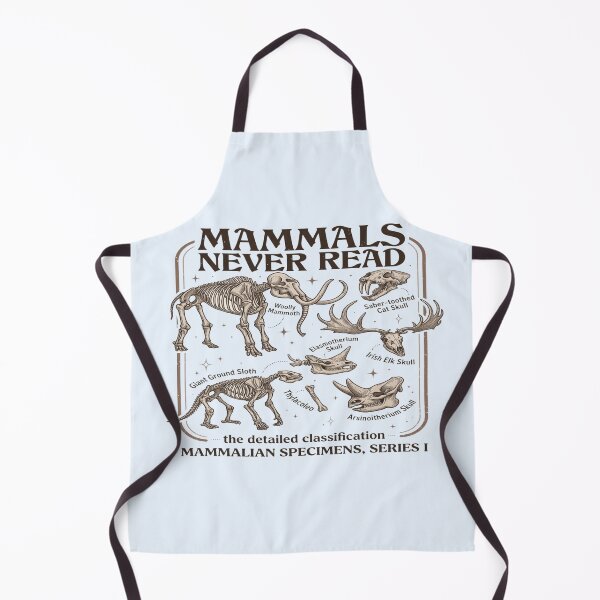 Item preview, Mammals Never Read – Prehistoric Mammalian Specimens Scientific Chart designed and sold by Neon Bones Studio.