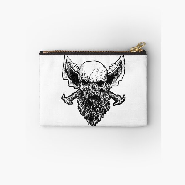Item preview, Valhalla Berserker Skull with Crossed Blades designed and sold by sXe-art.