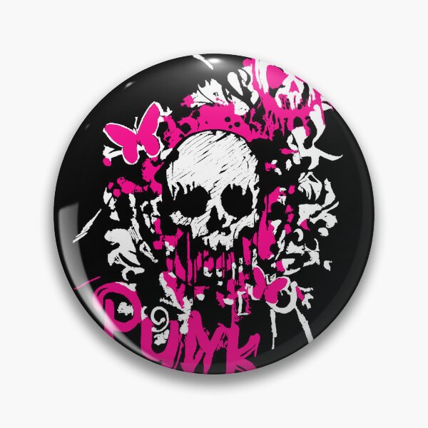 Item preview, Pink Skull Graffiti Art Y2k 2000s Aesthetic Punk Rock designed and sold by Super Neon Pixels .