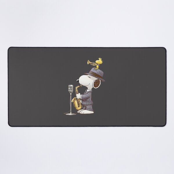 Item preview, Jazz Music Inspired Snoopy and Woodstock Illustration designed and sold by GeekMagistral.