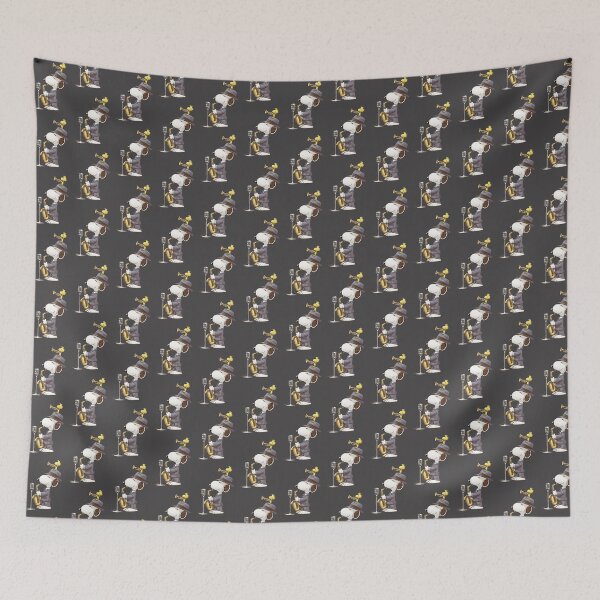 Item preview, Jazz Music Inspired Snoopy and Woodstock Illustration designed and sold by GeekMagistral.