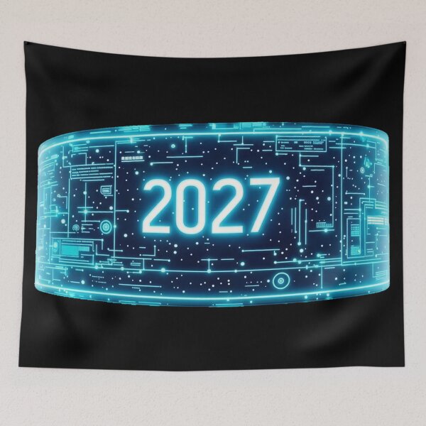 Item preview, Cyberpunk 2027 Futuristic Tech Ring Neon Blue Glow designed and sold by InkShiftLabs.