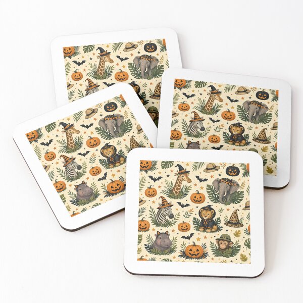 Item preview, Cute Safari Halloween Cream Pattern designed and sold by A1RB.