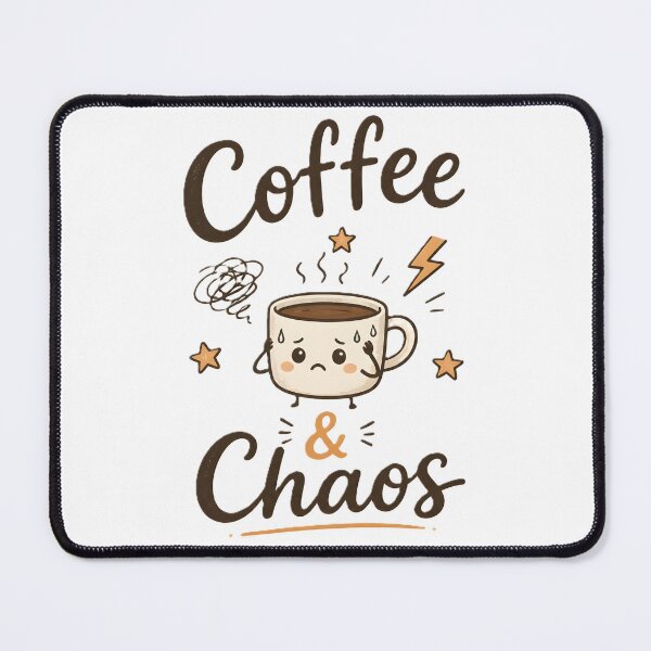 Item preview, Coffee & Chaos | Cute Stressed Coffee Cup designed and sold by dreamz-world.