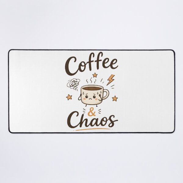 Item preview, Coffee & Chaos | Cute Stressed Coffee Cup designed and sold by dreamz-world.