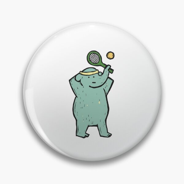 Item preview, Tennis Elephant Serving with Its Trunk designed and sold by BysonDesigns.